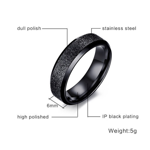Anillo Elegante De Acero Para Bodas- Compromisos.