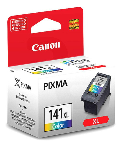 Tinta Canon Cl-141xl Original Color Mg2110 Gm2010 Mg3110 Iva