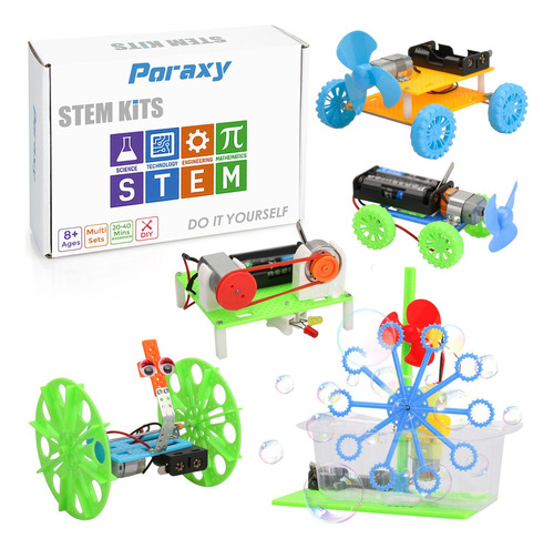 Poraxy Juego De 5 Kits Stem, Proyectos Stem Para Ninos De 8 