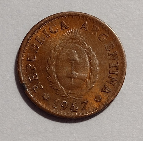 Moneda De Argentina Año 1947 De Un Centavo 