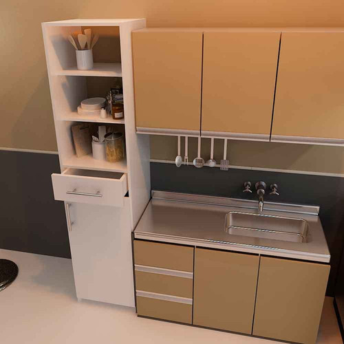 Despensero Organizador 1 Puerta Centro Estant G14 Blanco
