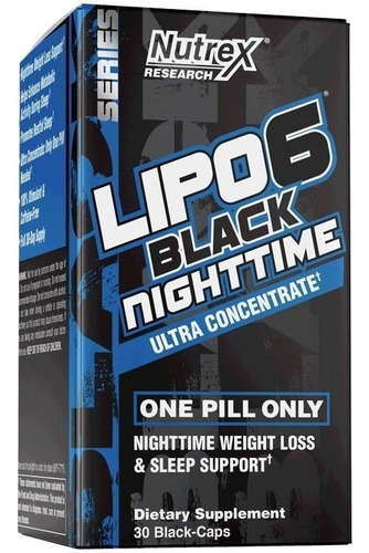 Lipo 6 Black Nighttime Ultra Concentrado 30 Cápsulas