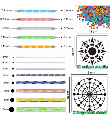 MISSCRAFTY®️ Conjunto de pintura de Mandala –