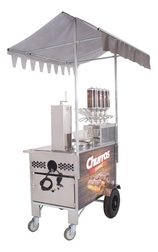 Carrinho Churros Masseira Fuso 4 Doceiras E Resistência - R2 Cor Sem Cor