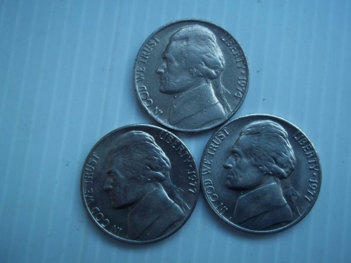 Estados Unidos Five 5 Cents 1976 1976d 1977 1978 1980p Eeuu