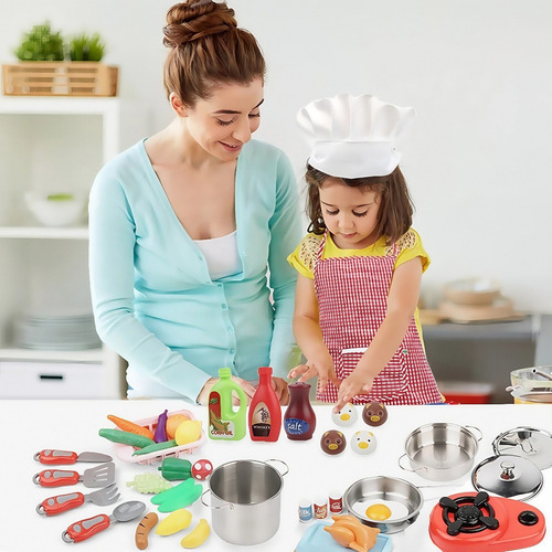 Set De Juego De Cocina Falso De 42 Piezas Para Regalo Para N