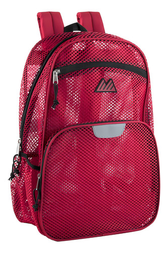 Mochila De Malla Summit Ridge Color Rojo