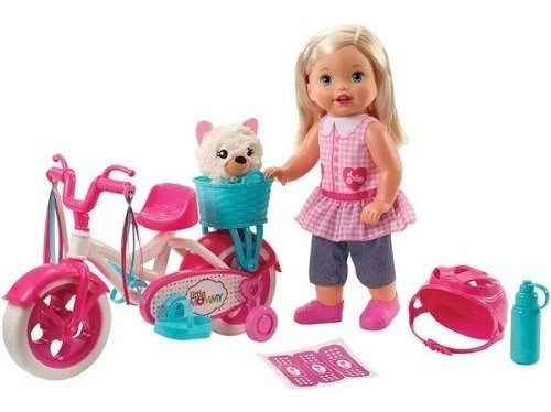 Juguete Muñeca Little Mommy Paseo De Bicicleta Fcn11 Niñas