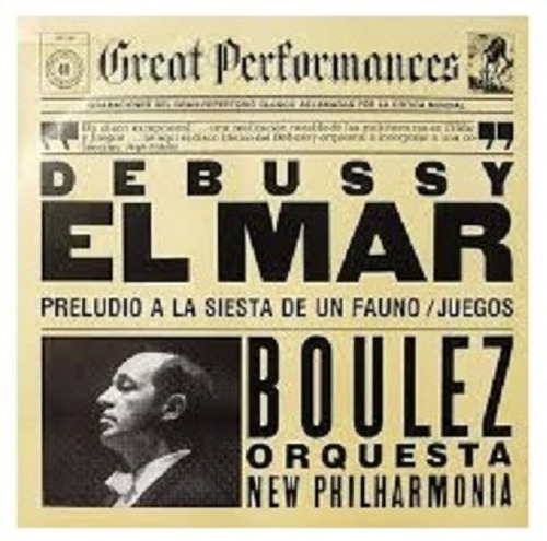 Claude Debussy El Mar Pierre Boulez Vinilo