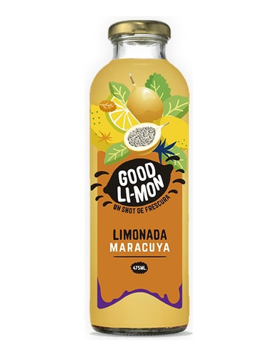 Jugo Goodli-mon Sabor Limonada Maracuya 475ml Caja De 12uni