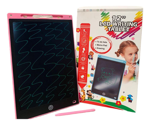 30 Pizarrón Mágico Lcd Tipo Tablet Niños 12 Pulgadas Mayoreo
