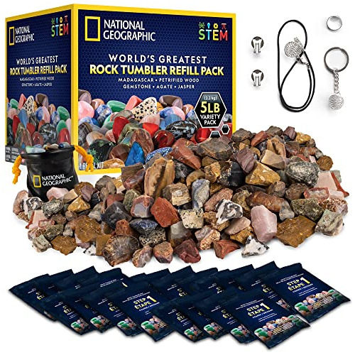 Kit De Recarga De Pulidora De Rocas, 5 Lb. Mezcla De Ro...