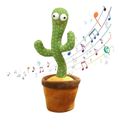 Imagen 1 de 8 de Cactus Bailarin Tiktok Juguete Baila Canta Repite Voz