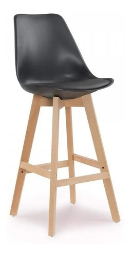 Imagen 2 de 6 de Banqueta Alta Tulip X2 Garden Life Patas De Madera Maciza