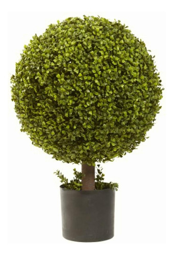 Nearly Natural 5919 Boxwood Ball Topiary, 27-inch, Green