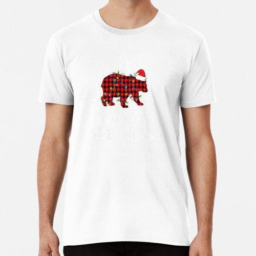 Remera Grandpa Bear Red Buffalo Plaid Grandpa Algodon Premiu