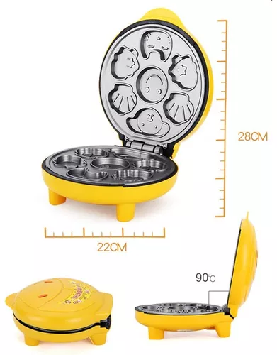 Máquina de mini panqueques en 7 figuras diferentes. Desliza para