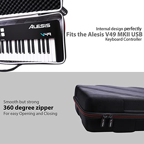 Funda Rígida Ltgem Eva Para Alesis V49 Mkii Usb Midi Keyboar