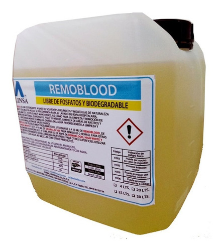 Remoblood-removedor De Sangre Conc. Biodegradable (4 Lts)