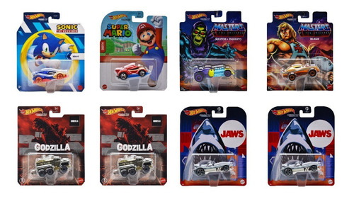 Hot Wheels Character Cars Paquete 8 Vehiculos Mattel Color Multicolor