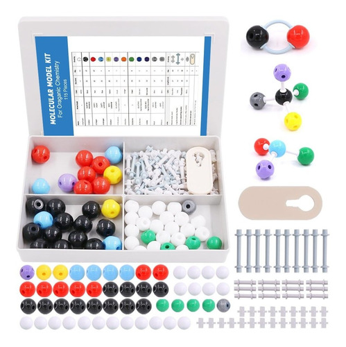 Kit Para Armar Moleculas De Quimica Organica (115 Piezas) 