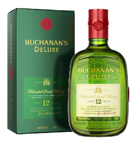 Imagen 1 de 1 de Whisky Buchanans Deluxe 12 Años Escoces Blend 750ml