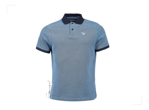 Playera Polo Azul Para Hombre Barbour