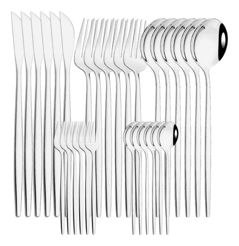 Cuchara Con Tenedor Para Vajilla Knife Fruit, 30 Unidades, P