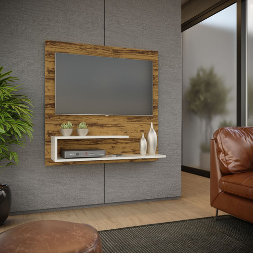 Suporte Painel Para Tv Smart/led/lcd 32 Polegadas Orlando Cor Freijó / Off White
