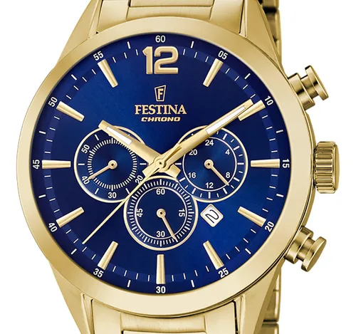 Festina dorado hombre hotsell