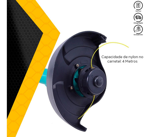 Cortador Aparador De Grama 1000w Gam1000 Garthen 220v