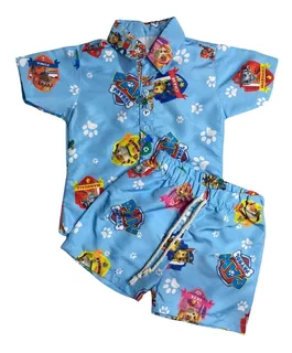 Roupa Mauricinho Conjunto Floral Infantil Temático Menino 