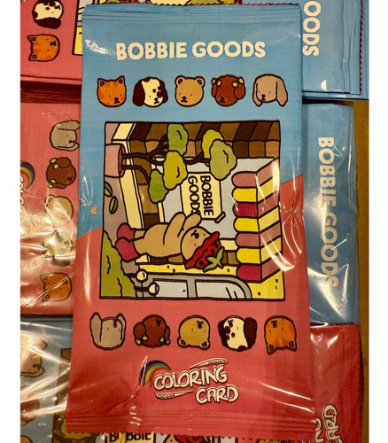 10x Bobbie Goods Cards Para Colorir Pacote Com 4 Unidades