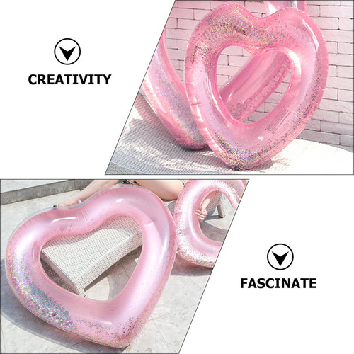 Anillos De Natación Inflables En Forma De Corazón, Flotador