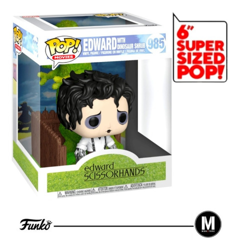 Funko Pop Edward Scissorhands W Dinosaur Shrub 6 Inch #985
