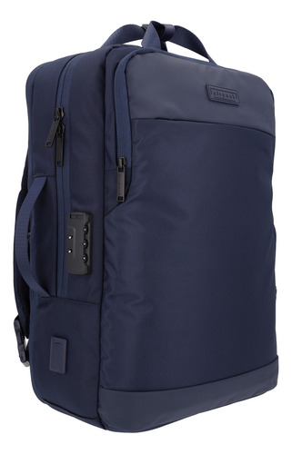 Mochila Ejecutiva Escolar Portalaptop Vanguard Vibe Color Azul Diseño De La Tela Lisa