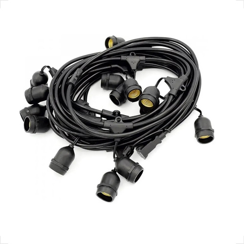 Plugue Tomada Macho 2 Pinos Conector Varal De Luz Cordão
