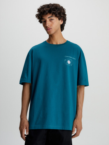 Polera Future Fade Slogan Verde Calvin Klein