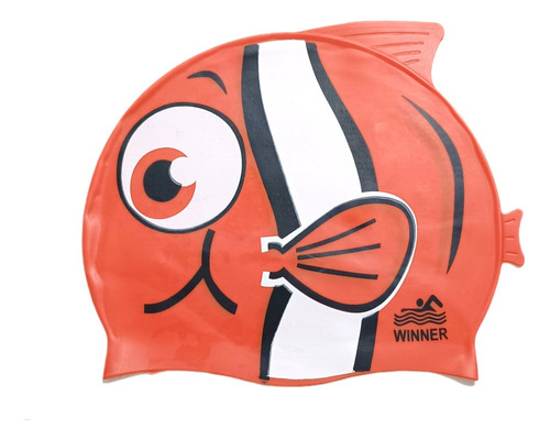 Gorro De Natación Para Niños Modelo Pez Marca Winner 