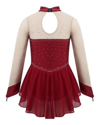 Imagem 5 de 9 de Roupa Profissional Balé Ou Patinação Manga Longa P/ Meninas