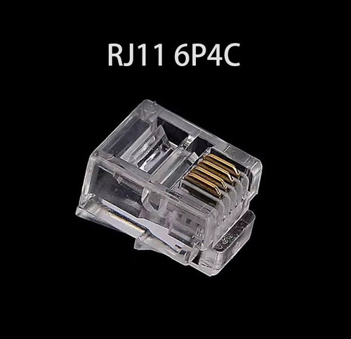 4 X Conector Rj11 6p4c Para Teléfono, 4 Unidades, Factura