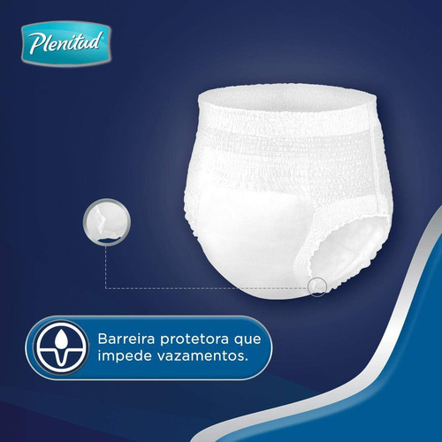 Roupa Íntima Descartável Plenitud Plus G/xg Com 16 Un