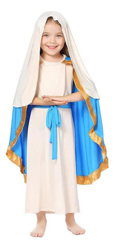 Disfraz Bíblico De La Virgen María Para Cosplay Para Niñas Y