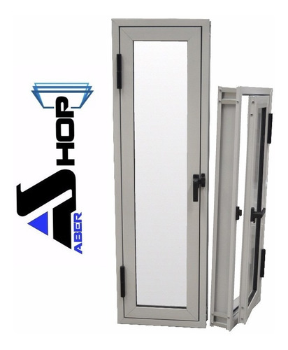 Raja Aluminio 60x150 Vidrio Entero Abershop