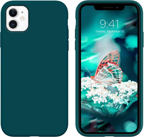 Funda De Silicona Guagua Para iPhone 11 6.1 (verde Azulado)