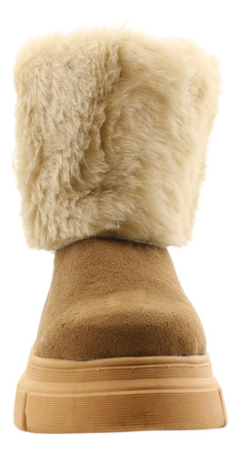 Botas Pantubotas Dama Comodas 2700 Peluche Plataforma Carg