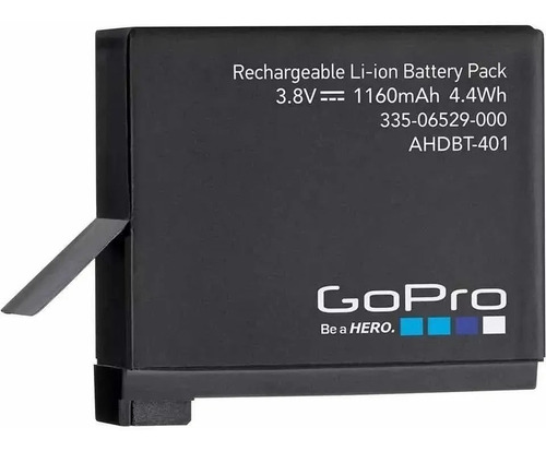 Bat-eria Gopro Hero 4 1160mah 3,8v 4,4wh Nova