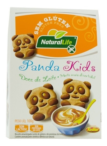 Biscoito Panda Kids Doce De Leite 100g - Sem Glúten