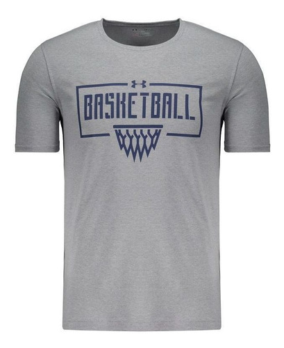 Camiseta Under Armour For The Love Basketball Cinza