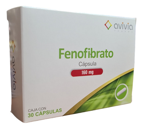 Fenofibrato 160mg Con 30 Capsulas